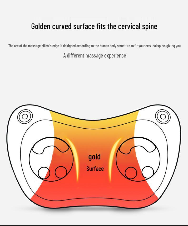Cervical Spine Massage Pillow with Heat - Multifunctional Massager for Legs, Shoulders, Waist, and Back