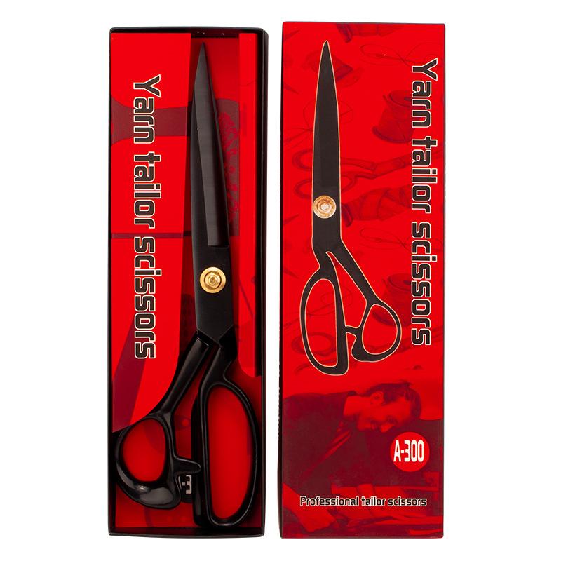 Tailor scissors Multi-size black tailor scissors Stainless steel fabric scissors, tailor scissors