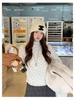 Women's Polka Dot Fleece-Lined Long-Sleeve Base Layer Shirt - Korean Style Winter Top
