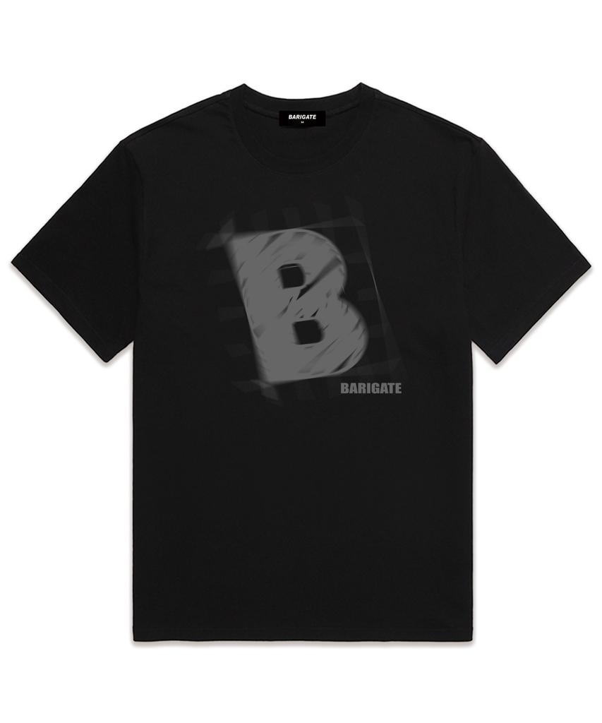 Baligeiteu B# Übergroßes Kurzarm-T-Shirt (Bs025) Schwarz