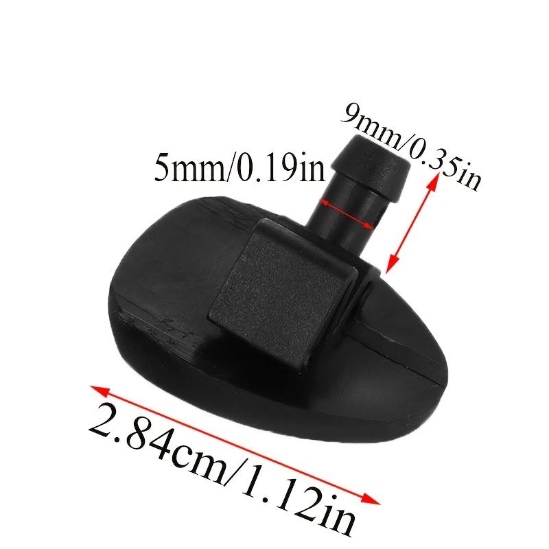 2pcs for Peugeot Windshield Wiper Nozzle Replacement, ABS Plastic Spray Accessories for 206 407 6438Z1 6438CA 643871 Models