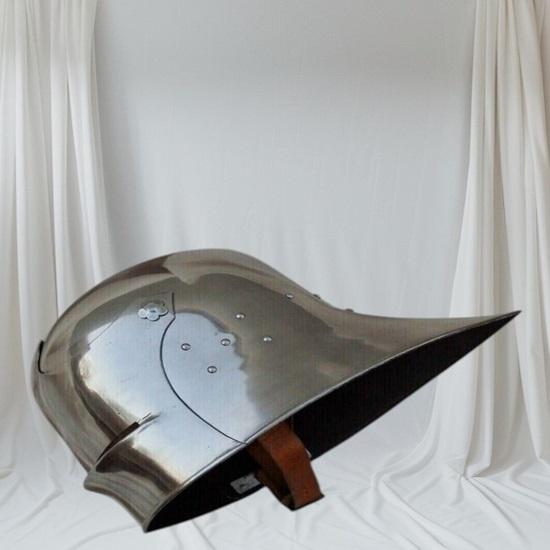 Medeltida Riddare Stål Italiensk Sallet Hjälm Tysk Sallet Hjälm Cosplay Rustning