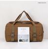 Men's Large Waterproof Canvas Travel Bag - Military Style, Portable for Long-Distance Outdoor Use
