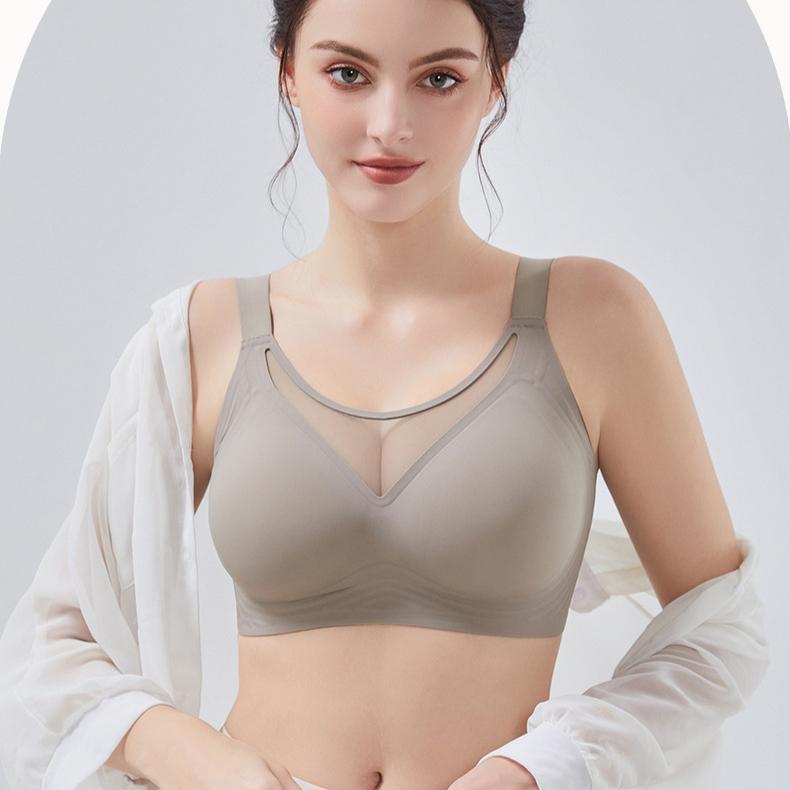 Breathable Seamless Bra for Women Soft Support Adjustable Breasts Comfortable Bra Plus Size Bra