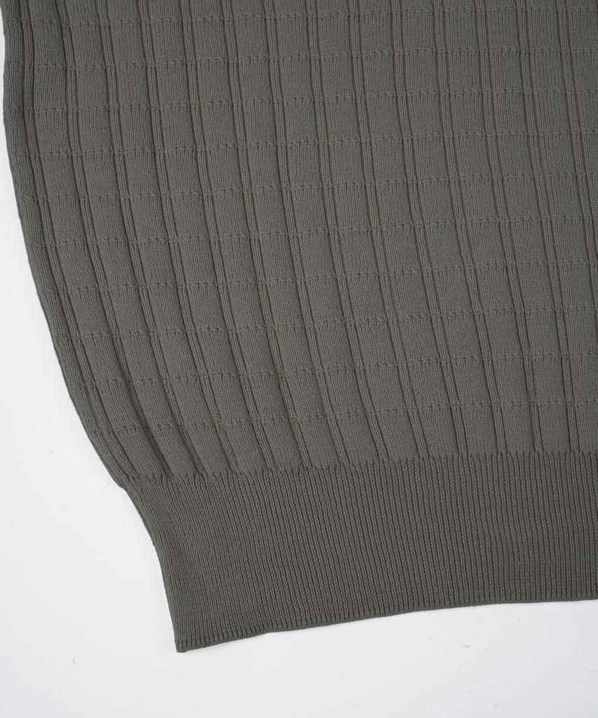 BIRBANTE Washable Cotton Square Round Knit - Dark Beige