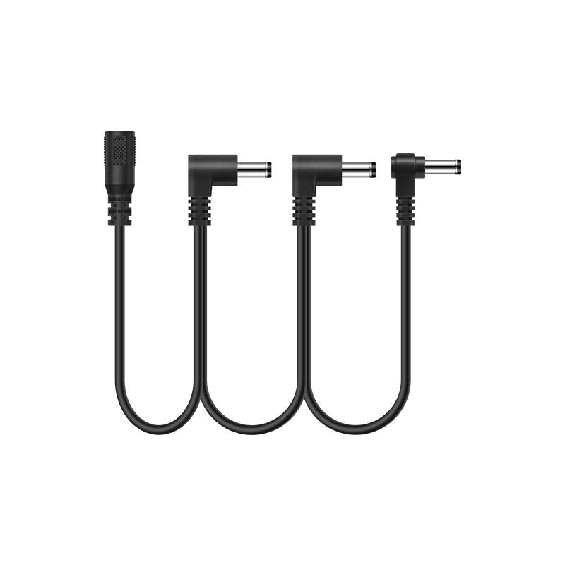 

Compact Single Effect Pedal Power Splitter: 5521 Female to Multi (1-to-3, 1-to-5) Right-Angle DC Connection Line 1 to 3