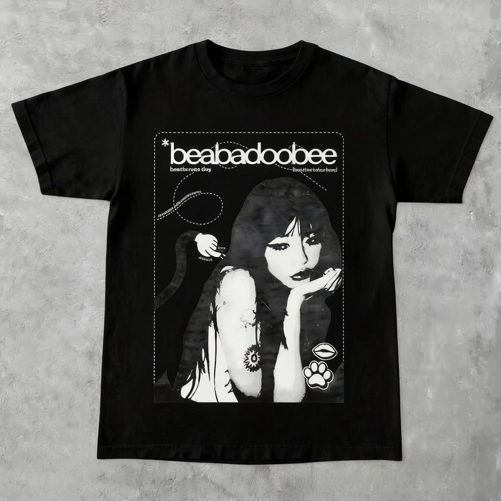 

Beabadoobee North American Headlines Tour T Shirt Unisex Women Oversized Y2k Casual Comfort Summer Preferred Cotton Short Sleeves S