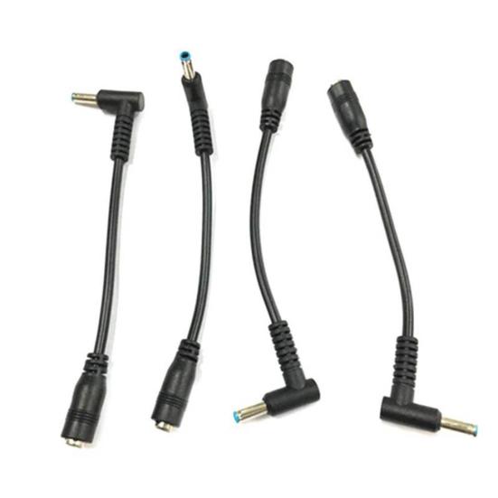 5.5x2.1mm To 4.5x3.0mm Charger Adapter Right DC Power Angle Cable for HP Dell