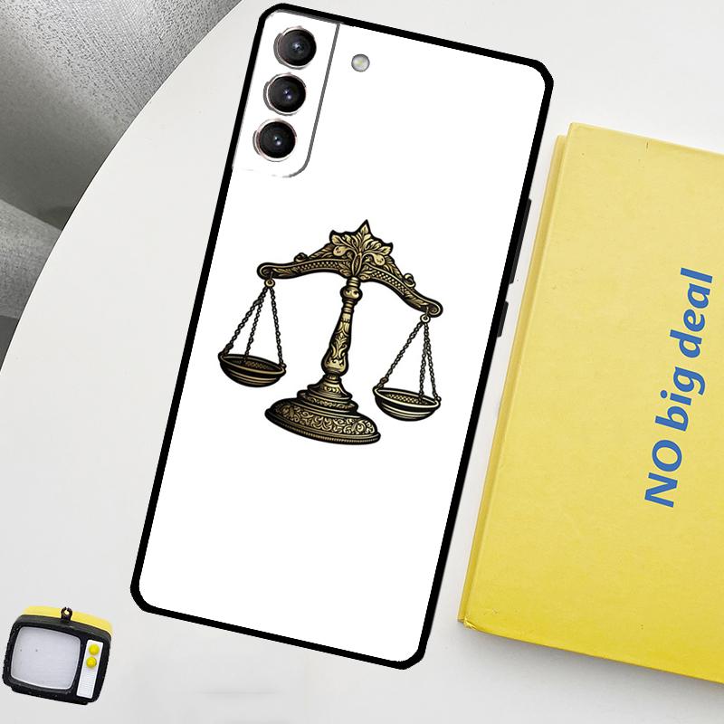 Law Lawyer Judge Justice Phone Case For Samsung Galaxy S25 S26 Ultra S21 S22 S23 S24 Ultra S10 S20 Plus S25 FE Cover