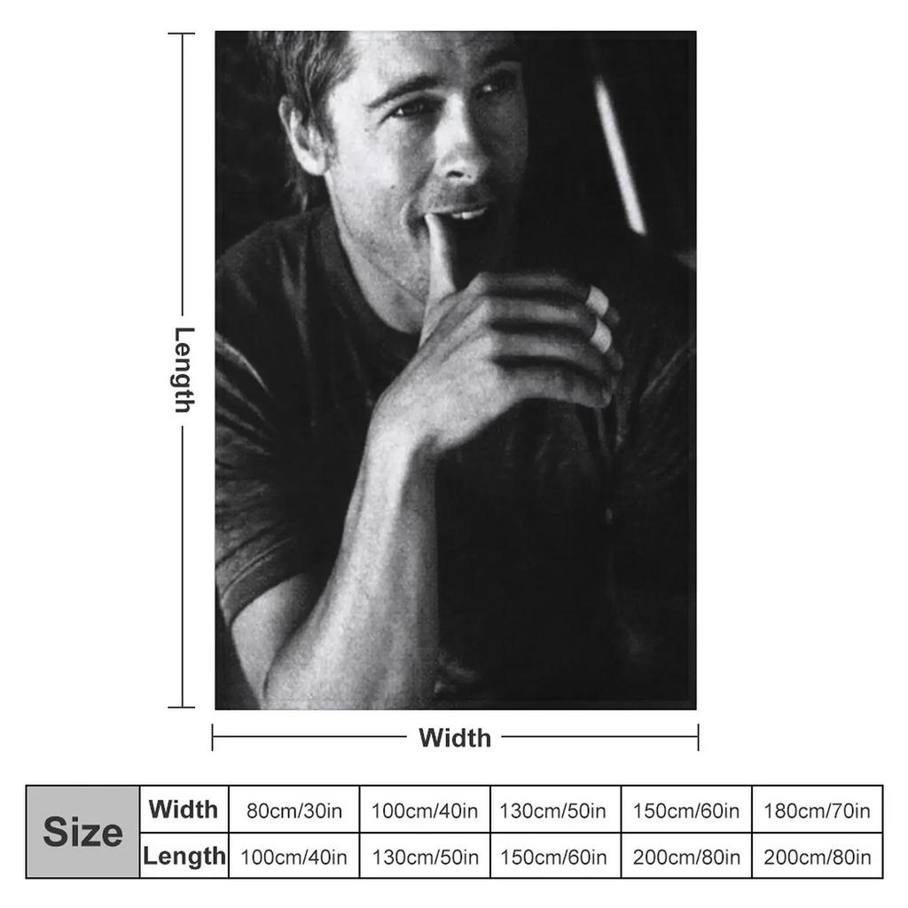 Brad Pitt Throw Blanket Blanket For Sofa Nap Blanket Winter bed blankets