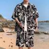 Retro Summer Short Sleeve Shirt Set - Youth Fashion & Breathable Design