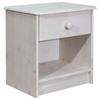Day and Night - Day and Night Solid Pine Wood Bedside Table 41x30x42 Cm