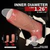Realistischer weicher Silikondildo für Männer mit verlängerter Wolfszahn-Hülle - Vergrößertes erotisches Spielzeug