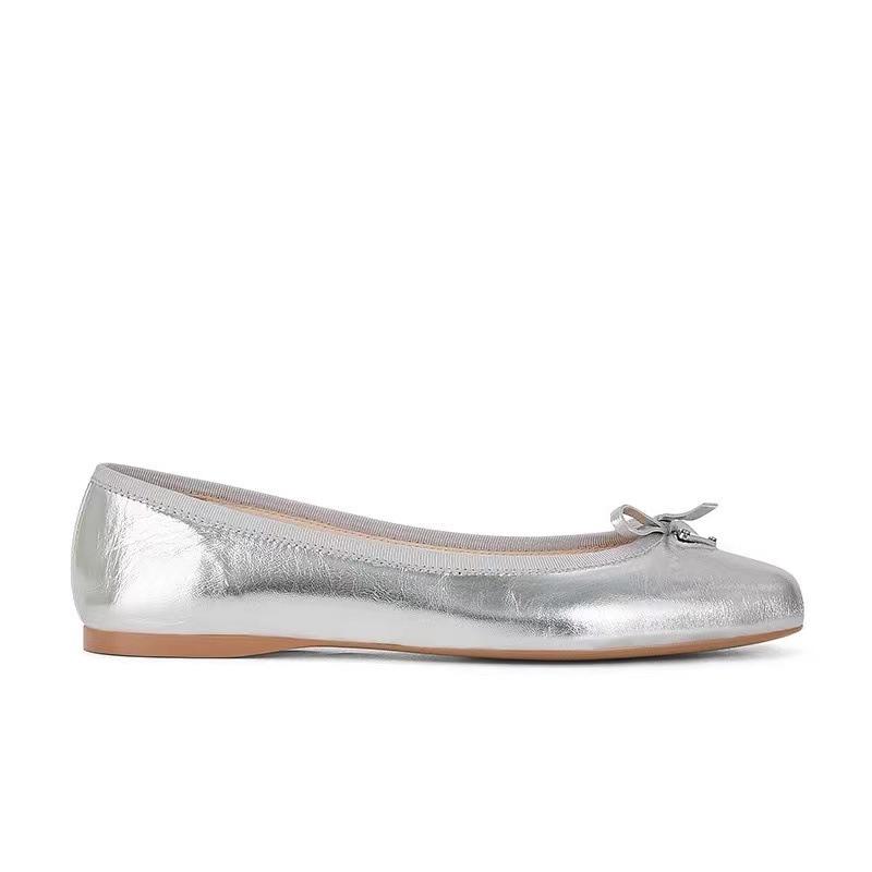 

The same flat-soled ballet shoes for women s French single shoes for women s Mary Jane Xiaoxiangfeng fashion, soft and versatile in summer 40 срібний