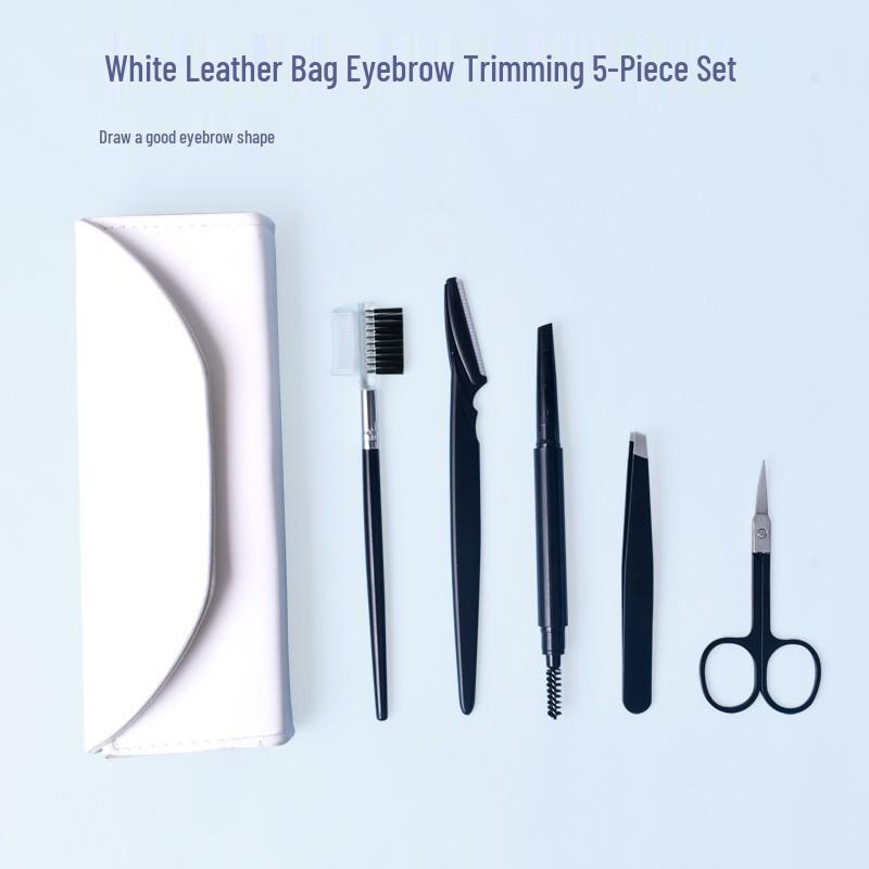 8-Piece Multi-functional Eyebrow Trimming Set with Razor - Beauty Tools for Quick Grooming