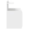 Nightstand with 2 Drawers White 40 x 36.5 x 62 cm