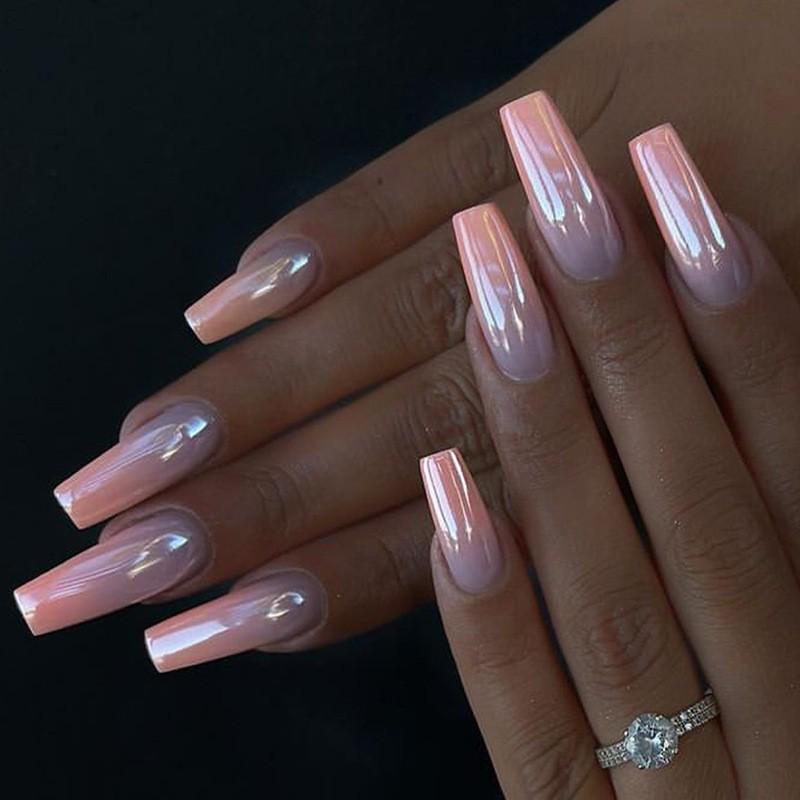 Tips de Unghii Albe cu Margine Albă Minimaliste Franceze Purtabile - Unghii False Detașabile și Reutilizabile