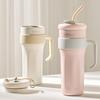 CORELLE COORDINATES Stinless Steel Vacuum Mug Tumbler (1.25L) with Straw Pink/White