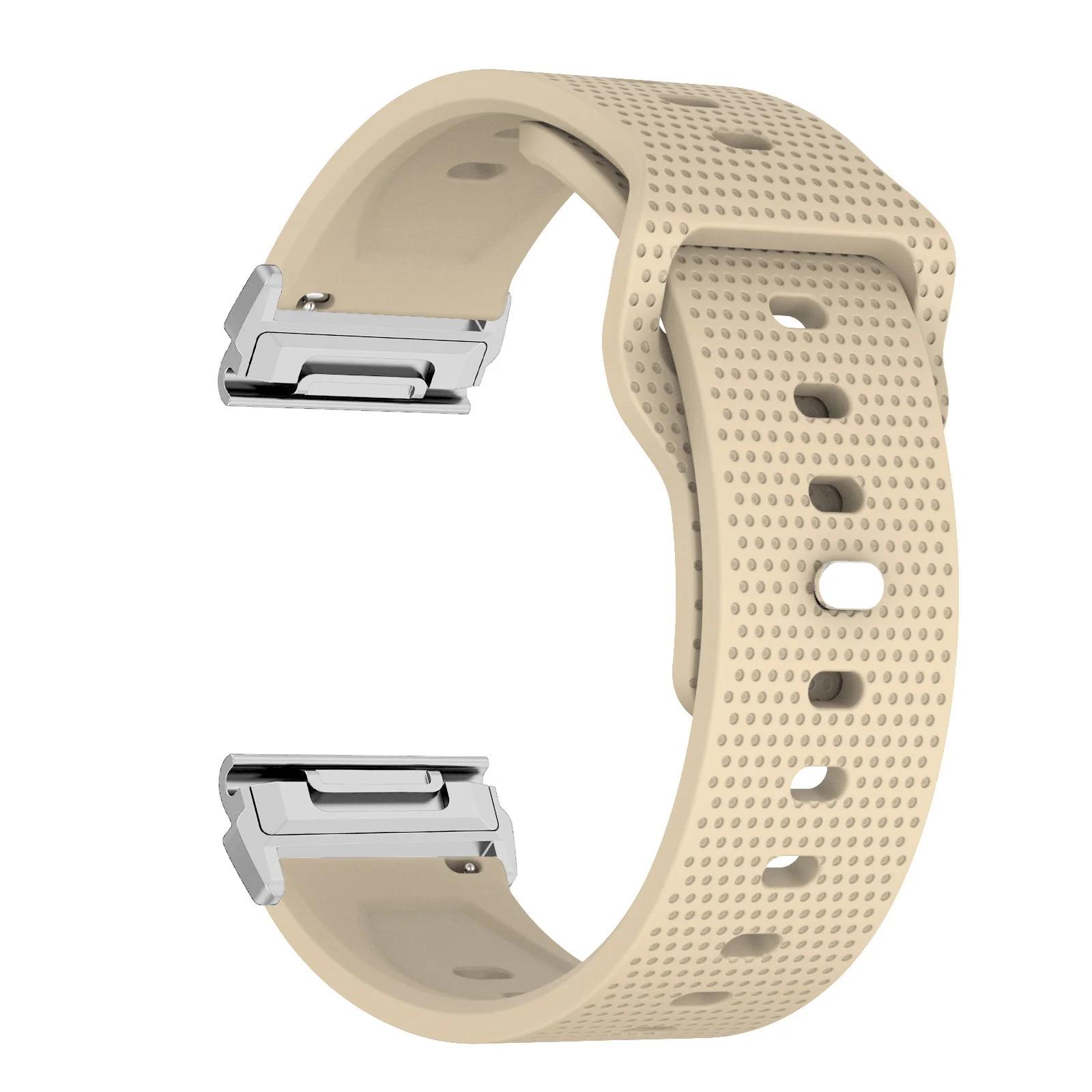 

26 22mm Quick Fit Silicone Watch Strap For Garmin Fenix 8/5/5X/5XPlus/6/6X Pro/7/7x/Forerunner945 925 Sports Band Metal Adapter 26mm