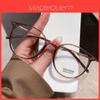 Blue Light Blocking Round Glasses With Metal Frame For Stylish Office Wear