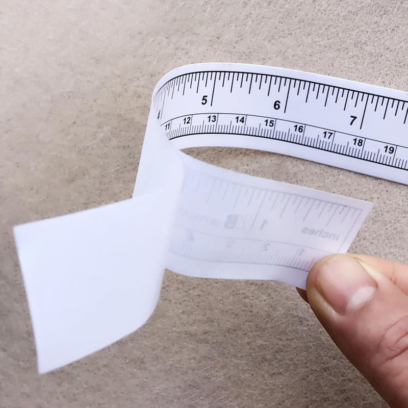 90Cm Self-Adhesive Measuring Tape Imperial Metric Scale Ruler Sewing Machine Sticker Drafting Table Workbench Ruler