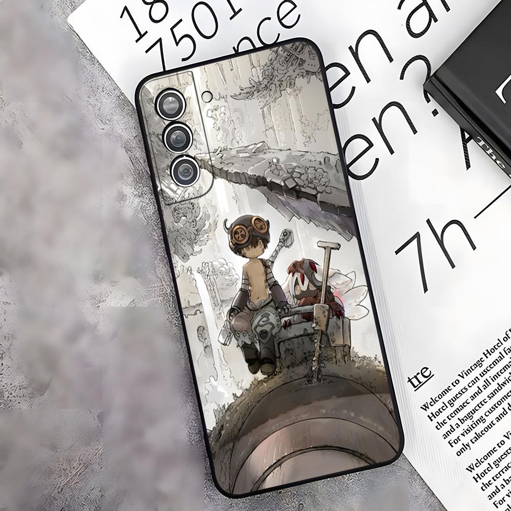 Vintage Anime Made In Abyss Phone Case For Samsung S26 S25 Edge S24 S23 S22 S21 S20 Ultra Plus Fe Galaxy A54 A53 A34 A25 A16 Cov