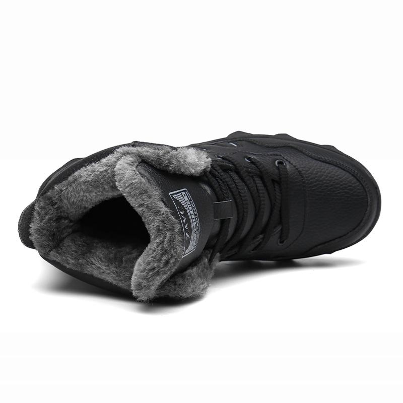 TUINANLE Men's High Quality Winter Snow Boots - Non-Slip Warm Thick Cotton Shoes for Outdoor Hiking Mountain
