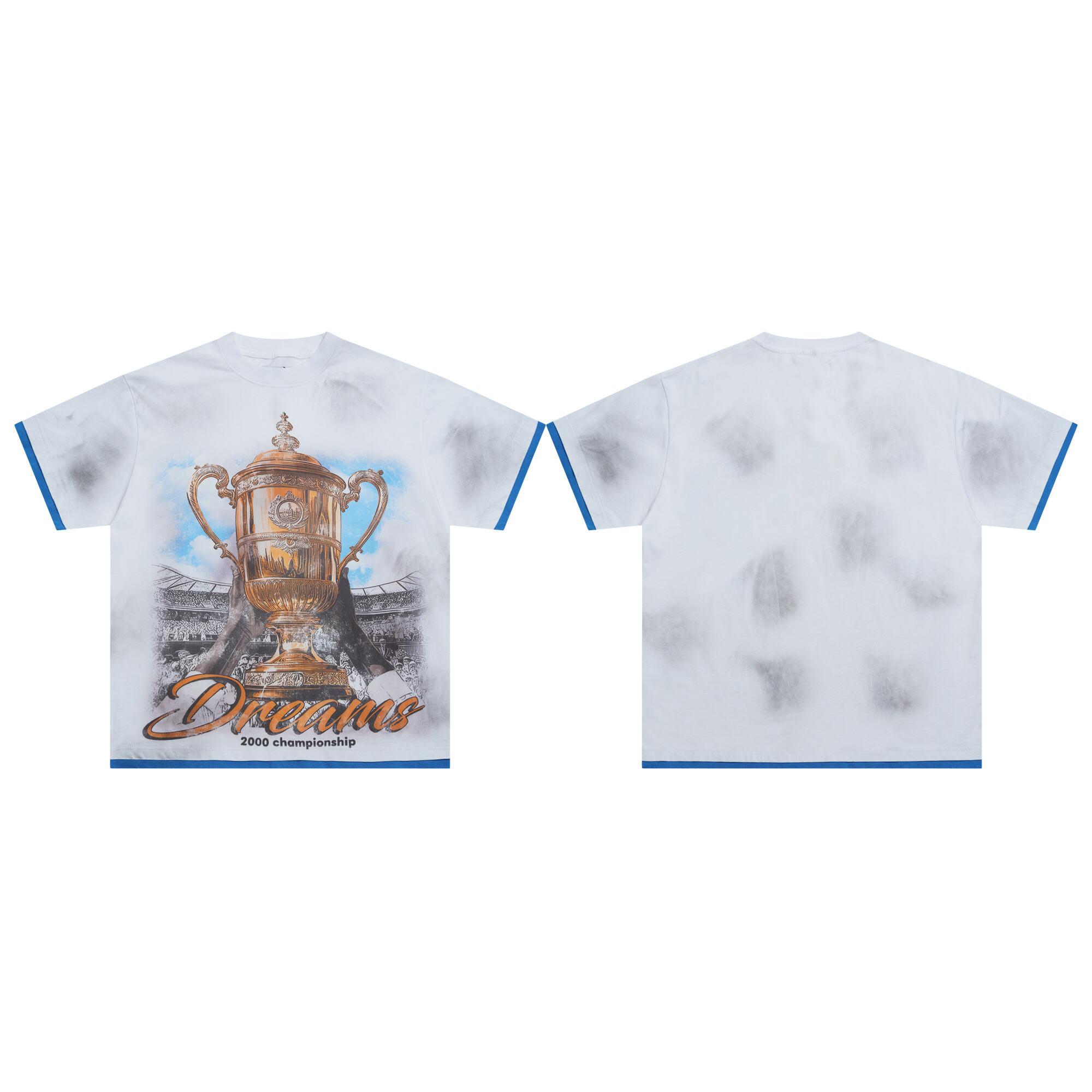 

Летняя парная футболка Vale Уличный тренд Высококачественная футболка из чистого хлопка XL