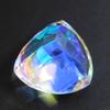 Rainbow Mystic Topaz Lab Created 64.15 Ct Trillion Certified Beautiful Gemstone
