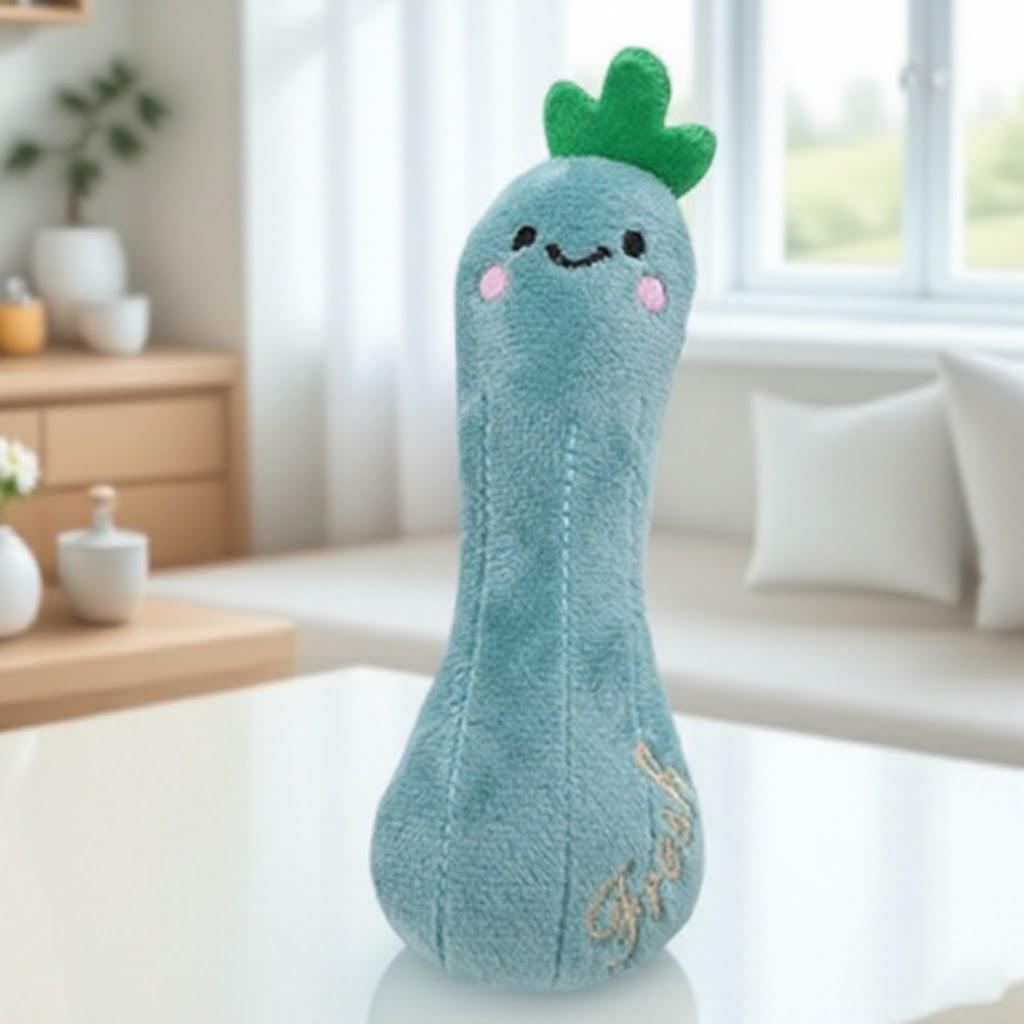 Interactive Catnip Plush Kitten Toys Fluffy Chew Toy Long Teeth Indoor Play Pet Supplies Cats Kittens