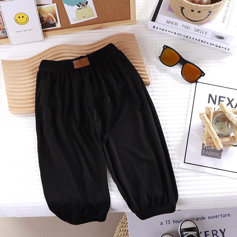 Children's Summer Ice Silk Mosquito Proof Pants Breathable Lantern Pants Thin Casual Mosquito Proof Pants for Boys and Girls
