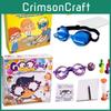Óculos de Pintura Diy com Olhos de Google Chamativos Brinquedo Educativo Envolvente Para Crianças