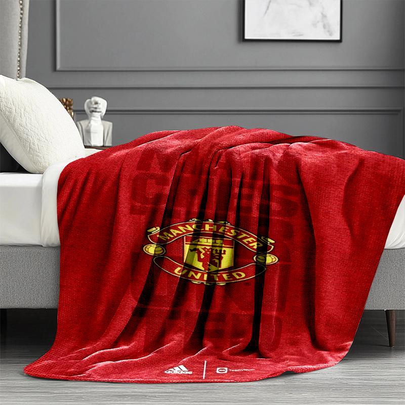 Manchester United F.C Print Blanket - Soft & Comfortable, for Bedroom, Travel, Sofa, Home Decoration - Birthday Christmas Gift for Friend