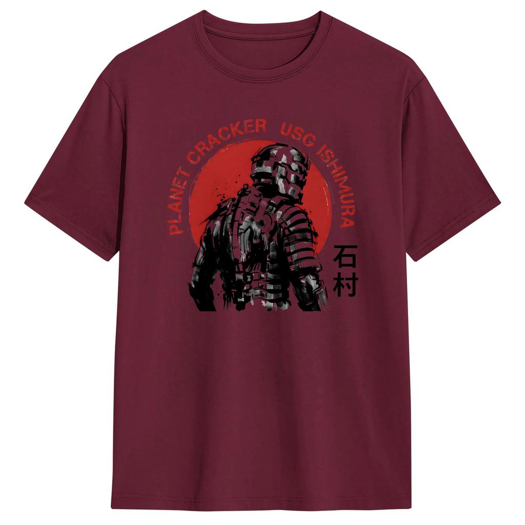 Dead Space Isaac Clarke Video Games TShirt For Unisex Women Cotton Top Tee Ullzang Round Neck Short Sleeve