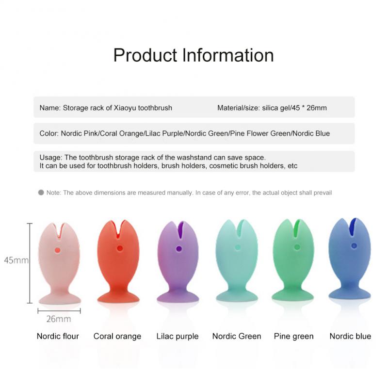 Suction Toothbrush Holder Portable Travel Cute Standing Traceless Tooth Brush Cover Fish Shape Silicone Suction Cup Bathroom Too