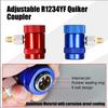 R1234yf Quick Couplers Adapter 1pair High/Low Side Adjustable Connectors Kit for Car AC System Evacuation Recharging