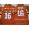 Mens Cotton Football Jersey Texas Tech Red Raiders 17 Washington Style Rugby Sports Fan Wear