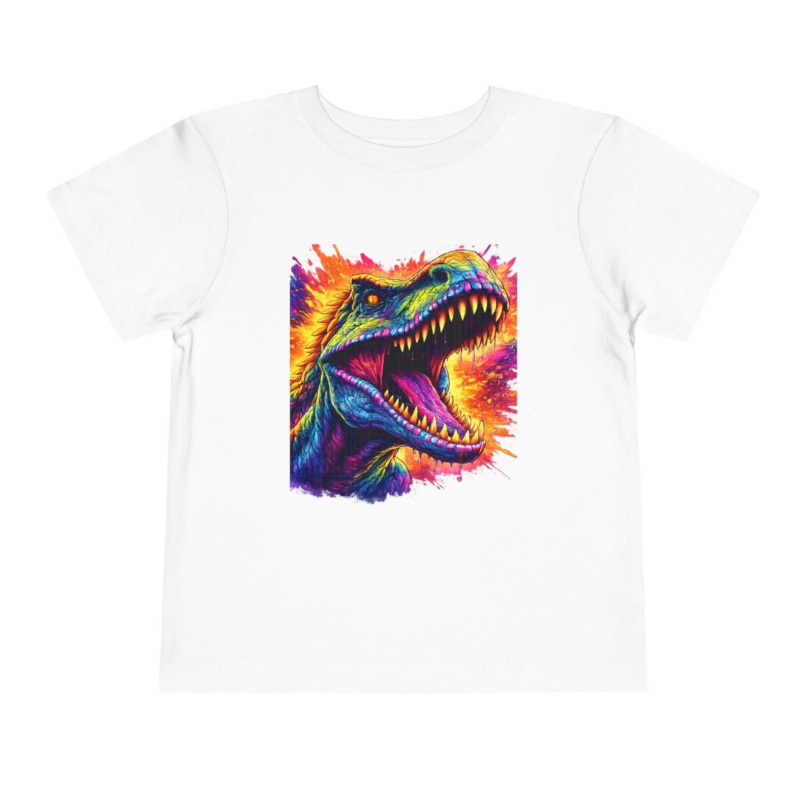Roaring T-Rex Dinosaur Toddler Tee - Jurassic Dinosaur Children s Shirt M