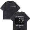 CHARLI XCX  Album Music, Fashion, Film Tour 2026 Print T-shirt Men Women Cotton Casual Loose Vintage Washed T Shirt Streetwear