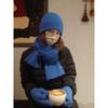 Womens Winter Knit Beanie Scarf Set Warm Windproof Solid Color Ear Protection Hat