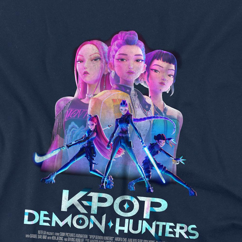 K-Pop Demon Hunters Childrens/Kids Huntrix Huntr/X Poster T-Shirt