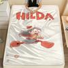 Hilda Poster Printed Flannel Blanket, soft throw for bedroom sofa, washable, fan merchandise, great gift.