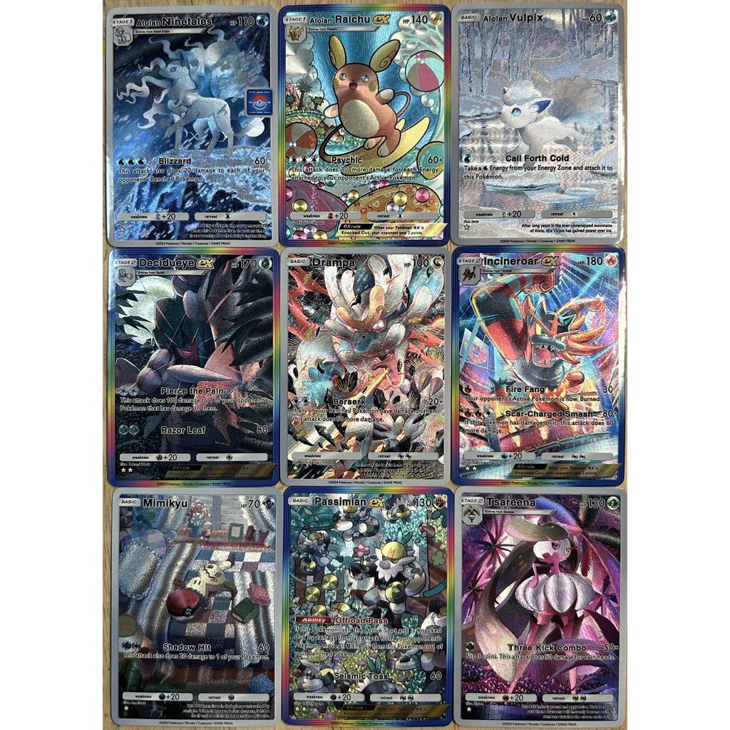 Diy Pokemon Pocket Charizard Blastoise Venusaur Mareep Series English Texture Flash Card Classic Game Anime Collection PTCG Y Kid Friendly