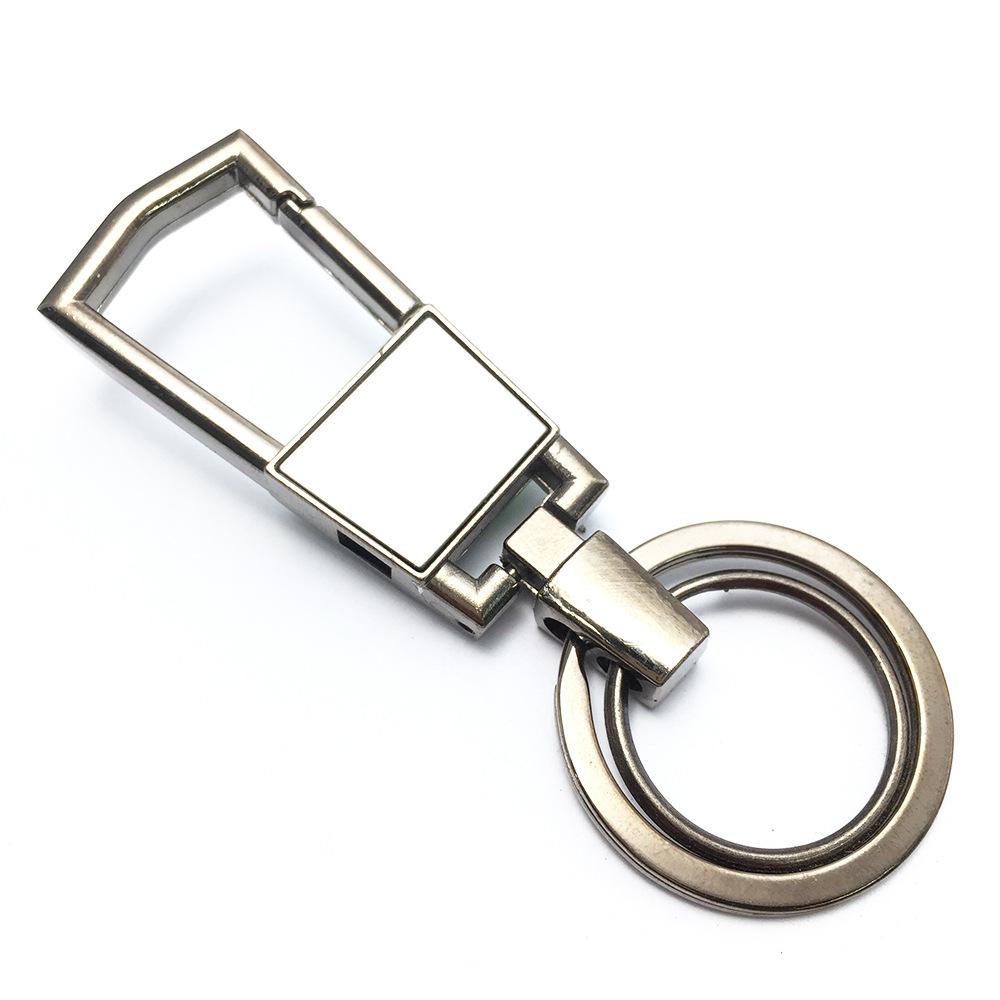 Men s Personalized Anti-Lost Car Keychain - Metal, Laser-Engraved Logo, Creative Gift чёрный