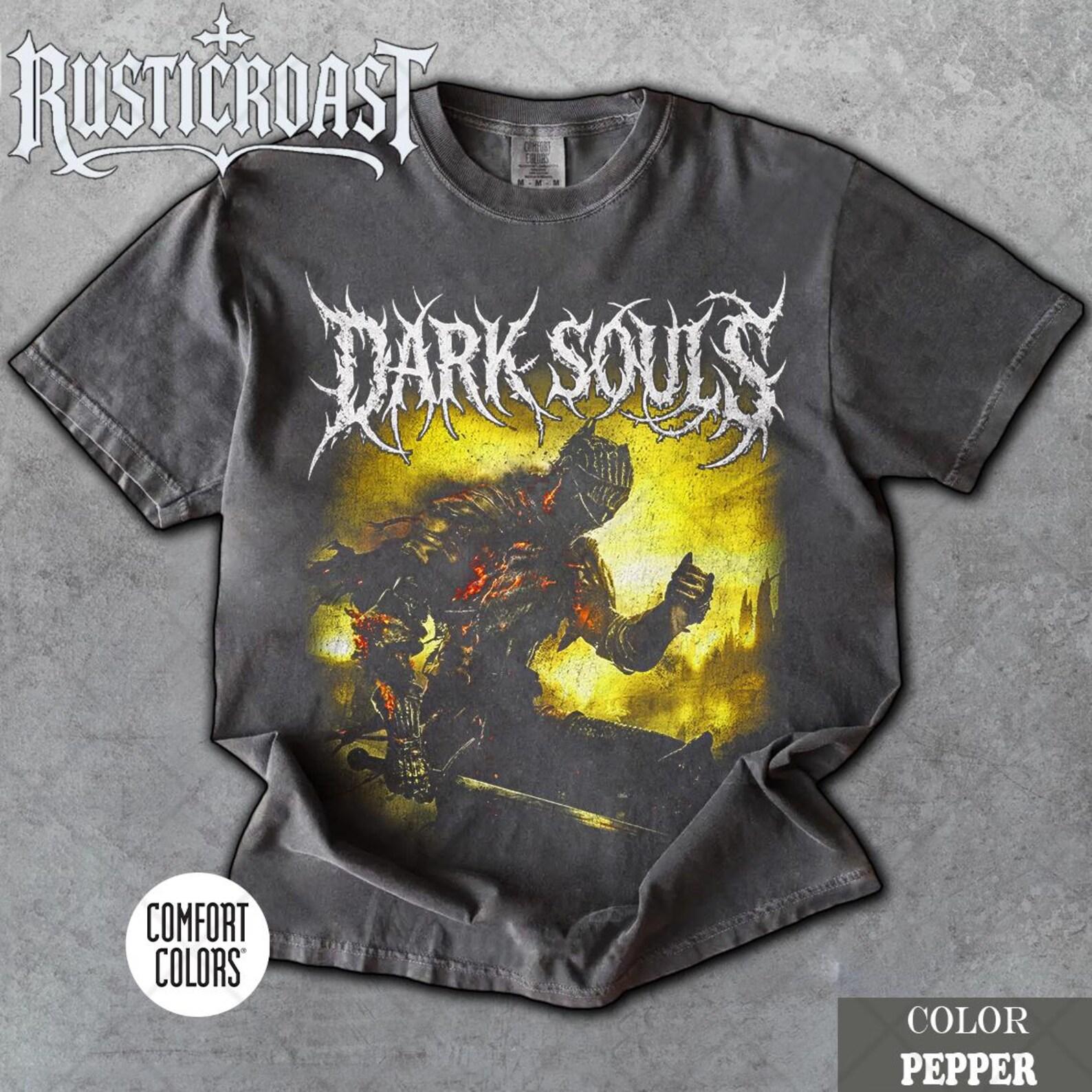 Limited Comfort Colors Dark Souls, Retro Video Game Fan T-Shirt, Distressed T-Shirt, Gift For Women and Man Unisex T-Shirt 3XL