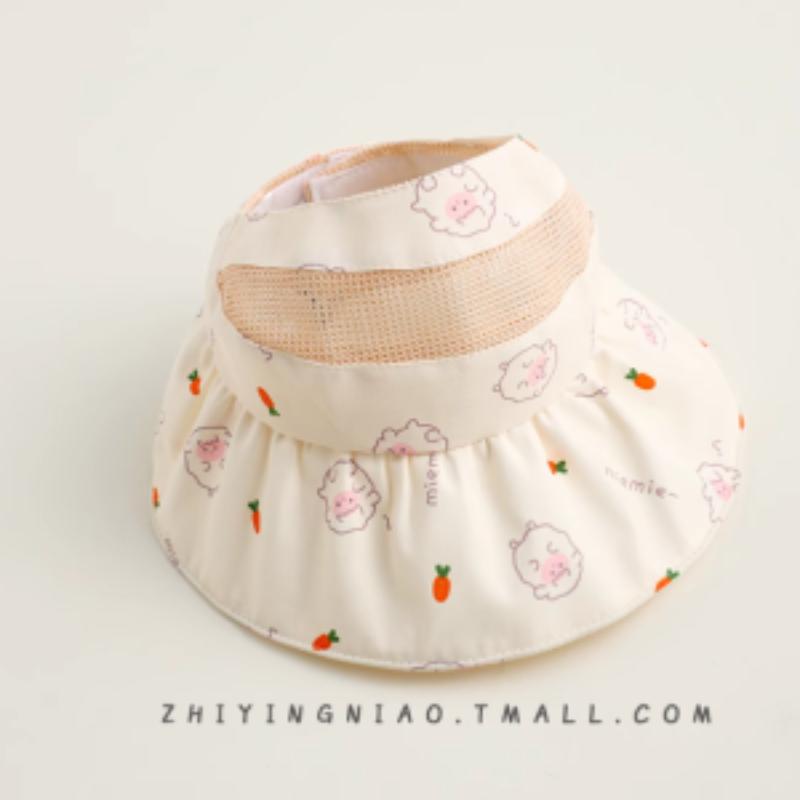 

Cute UV Protection Bucket Hat Soft Mesh Cartoon Animal Mesh Cap Thin Sun Hat Baby Boy Girl