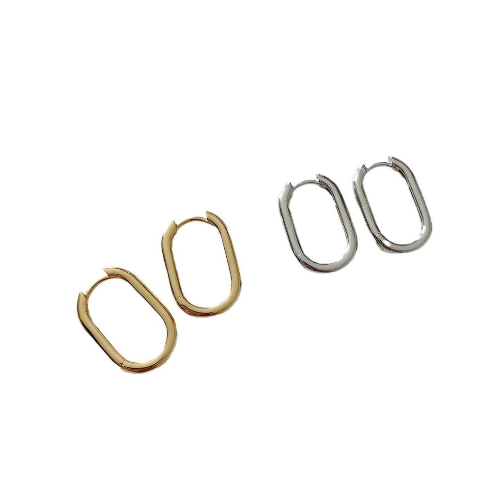 New U-Shaped Copper Earrings: Real Gold-Plated, Non-Fading, Ear Cuffs, Hoop & Drop Earrings