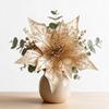 Fabric Christmas Glitter Flower 29 CM Christmas Tree Decorative Flowers  Xmas