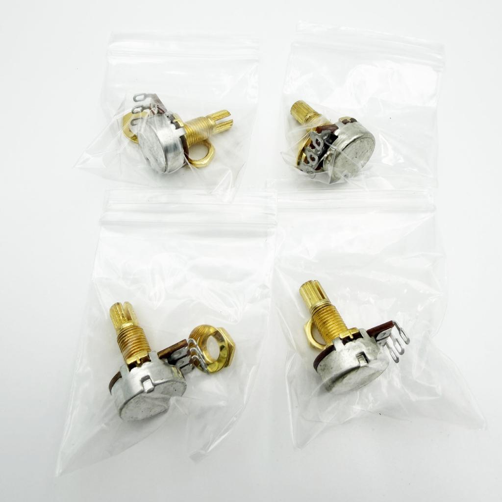18MM Small Electronic A/B/500K/250K Electric Guitar and Bass Potentiometers Volume and Tone Knobs Tuning Switches
