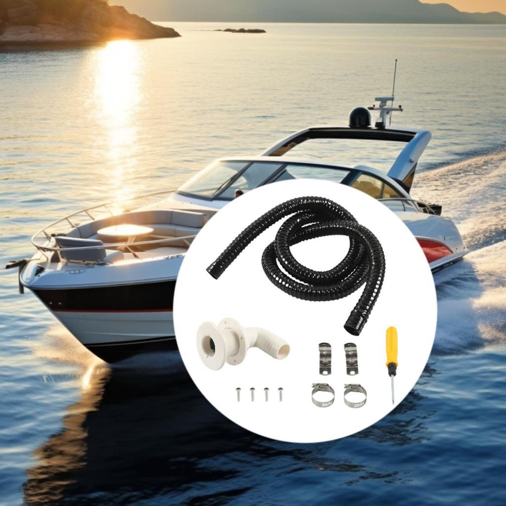 Boat Bilge Pump Hose 90 Degree Elbow Convenient Drainage Plumbing Accessory Sealing Design for Marine Applications